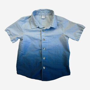 Old Navy Blue Button Up Shirt 3t